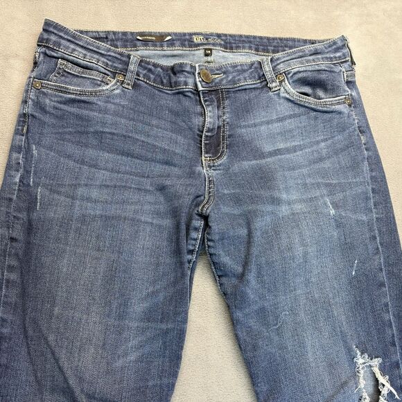 KUT from the Kloth Jeans Size 14 Catherine Boyfriend Mid Rise Denim - Picture 3 of 12